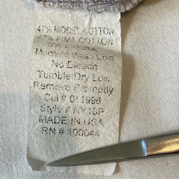 Produce Co. Tie Dye Open Cardigan Size Large Gray & White NY18P Made in USA - Picture 4 of 9